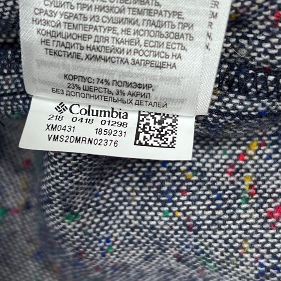 Columbia Sage Butte Long Sleeve Shirt Men's Small Button Down Gray Multicolor - Picture 9 of 13